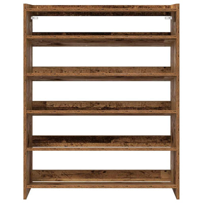 Kenkäteline vanhaa puuta 80x25x100 cm tekninen puu