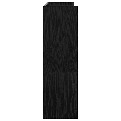 Kenkäteline musta 80x25x81 cm tekninen puu