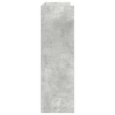 Kenkäteline betoninharmaa 80x25x81 cm tekninen puu