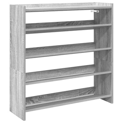 Kenkäteline harmaa Sonoma 80x25x81 cm tekninen puu