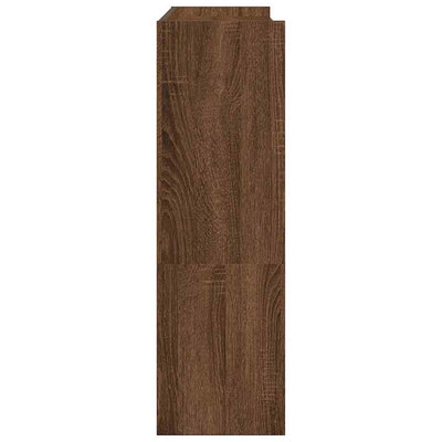 Kenkäteline ruskea tammi 80x25x81 cm tekninen puu