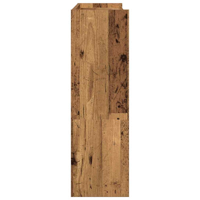 Kenkäteline vanhaa puuta 80x25x81 cm lastulevy