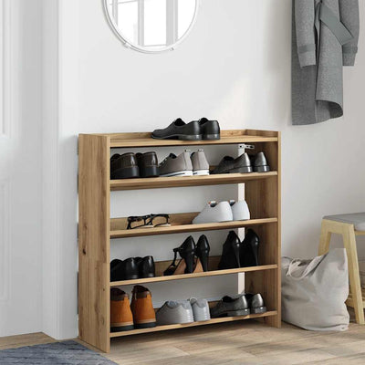 Kenkäteline artesaani tammi 80x25x81 cm tekninen puu