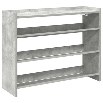 Kenkäteline betoninharmaa 80x25x62 cm tekninen puu