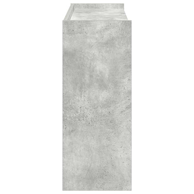 Kenkäteline betoninharmaa 80x25x62 cm tekninen puu