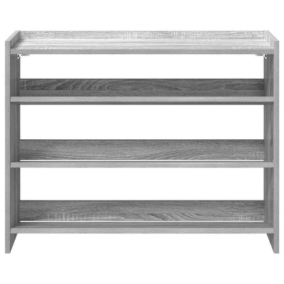Kenkäteline harmaa Sonoma 80x25x62 cm tekninen puu