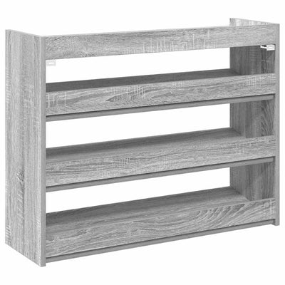 Kenkäteline harmaa Sonoma 80x25x62 cm tekninen puu