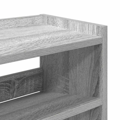 Kenkäteline harmaa Sonoma 80x25x62 cm tekninen puu