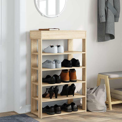Kenkäteline Sonoma Oak 60x30x98 cm Engineered Wood