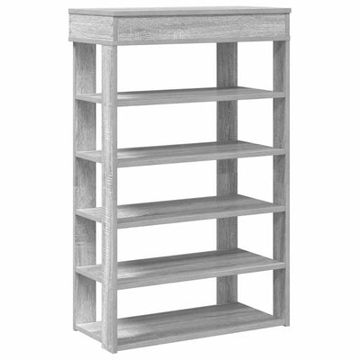 Kenkäteline harmaa Sonoma 60x30x98 cm tekninen puu