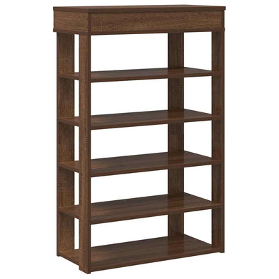 Kenkäteline ruskea tammi 60x30x98 cm tekninen puu