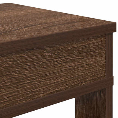 Kenkäteline ruskea tammi 60x30x98 cm tekninen puu