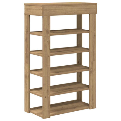 Kenkäteline artesaani tammi 60x30x98 cm tekninen puu