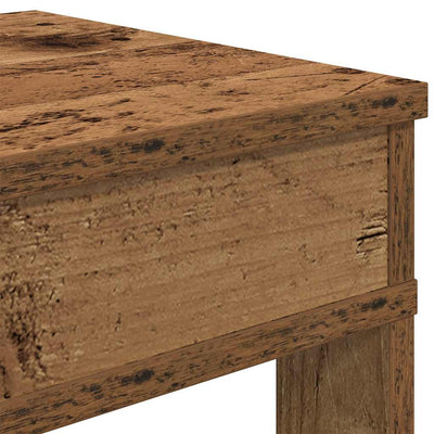 Kenkäteline vanhaa puuta 80x30x98 cm tekninen puu