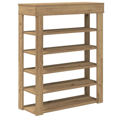 Kenkäteline artesaani tammi 80x30x98 cm tekninen puu