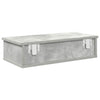 Seinähylly laatikoilla betoninharmaa 60x28x15 cm tekninen puu