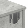 Seinähylly laatikoilla betoninharmaa 60x28x15 cm tekninen puu