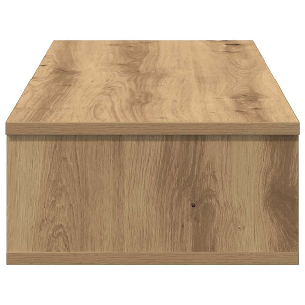 Seinähylly laatikoilla artesaani tammi 80x34x17 cm tekninen puu