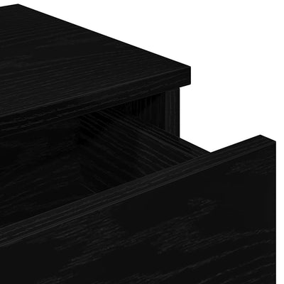 Seinähylly laatikoilla musta 100x37,5x19 cm tekninen puu