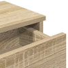 Seinähylly laatikoilla Sonoma-tammi 100x37,5x19 cm tekninen puu