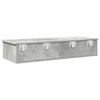 Seinähylly laatikoilla betoninharmaa 100x37,5x19cm tekninen puu