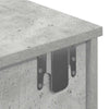 Seinähylly laatikoilla betoninharmaa 100x37,5x19cm tekninen puu