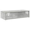 Seinähylly laatikoilla betoninharmaa 60x26,5x15 cm tekninen puu