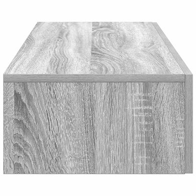 Seinähylly laatikoilla harmaa Sonoma 60x26,5x15 cm tekninen puu