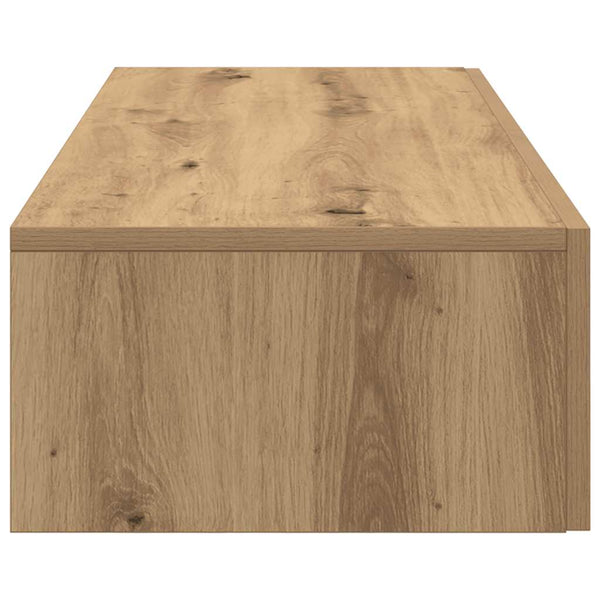Seinähylly laatikoilla artesaani tammi 60x26,5x15 cm lastulevy