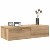 Seinähylly laatikoilla artesaani tammi 60x26,5x15 cm lastulevy