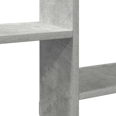 Betonin harmaa seinäkuutiohylly Heretiu 5 lokeroa (puinen)