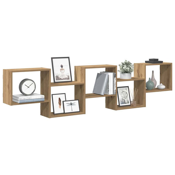 Wall Cube Hylly 5 lokeroa Artisian Oak Engineered Wood