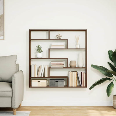 Wall Cube Hylly 7 lokeroa Ruskea Tammi Engineered Wood