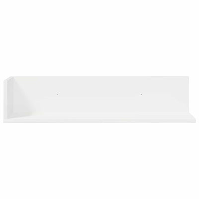 Seinähyllyt 2 kpl valkoinen 75x16,5x16,5 cm lastulevy
