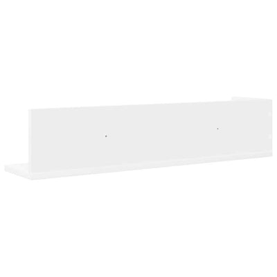 Seinähyllyt 2 kpl valkoinen 75x16,5x16,5 cm lastulevy