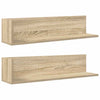 Seinähyllyt 2 kpl Sonoma Oak 75x16,5x16,5 cm Engineered Wood
