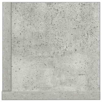 Seinähyllyt 2 kpl Betoninharmaa 75x16,5x16,5 cm Teknillinen puu