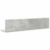 Seinähyllyt 2 kpl Betoninharmaa 75x16,5x16,5 cm Teknillinen puu
