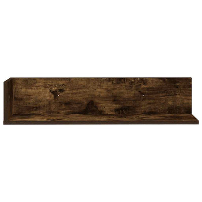 seinähyllyt 2 kpl savustettu tammi 75x16,5x16,5 cm tekninen puu
