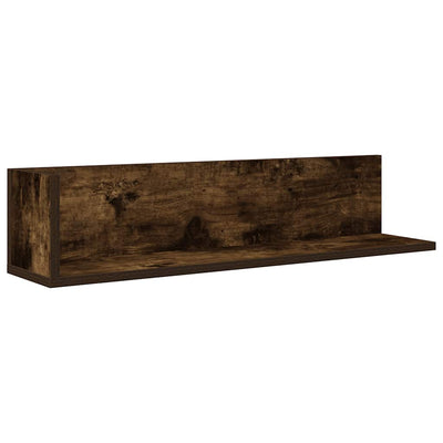seinähyllyt 2 kpl savustettu tammi 75x16,5x16,5 cm tekninen puu