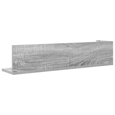 Seinähyllyt 2 kpl Harmaa Sonoma 75x16,5x16,5 cm Engineered Wood