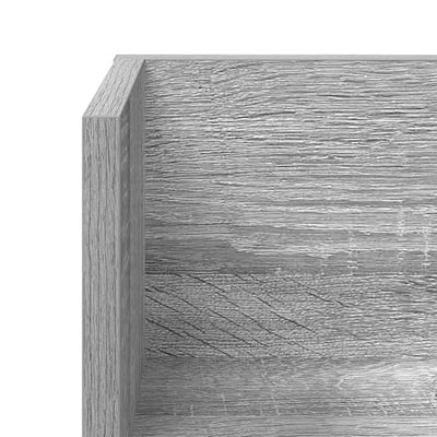Seinähyllyt 2 kpl Harmaa Sonoma 75x16,5x16,5 cm Engineered Wood