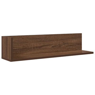 seinähyllyt 2 kpl ruskea tammi 75x16,5x16,5 cm tekninen puu