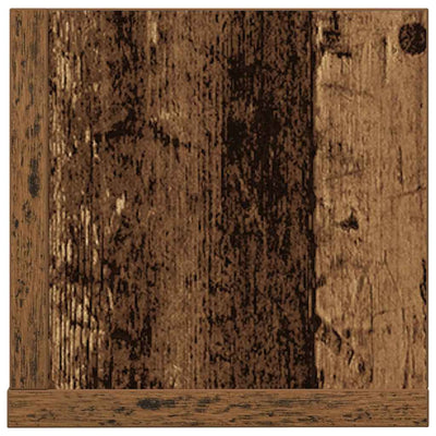 seinähyllyt 2 kpl vanhaa puuta 75x16,5x16,5 cm tekninen puu