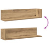 seinähyllyt 2 kpl Artisan Oak 75x16,5x16,5 cm tekninen puu