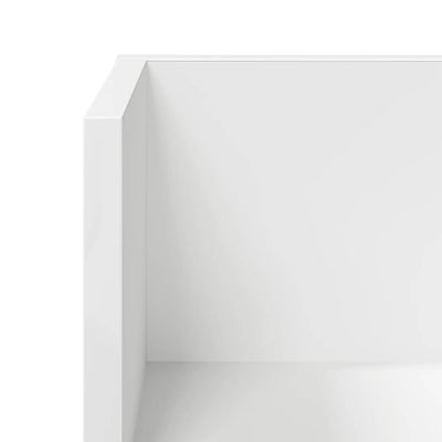 seinähyllyt 2 kpl Valkoinen 100x16,5x16,5 cm Engineered Wood