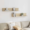 Seinähyllyt 2 kpl Sonoma Oak 100x16,5x16,5 cm Engineered Wood