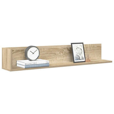 Seinähyllyt 2 kpl Sonoma Oak 100x16,5x16,5 cm Engineered Wood