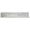 seinähyllyt 2 kpl Betonin harmaa 100x16,5x16,5 cm tekninen puu