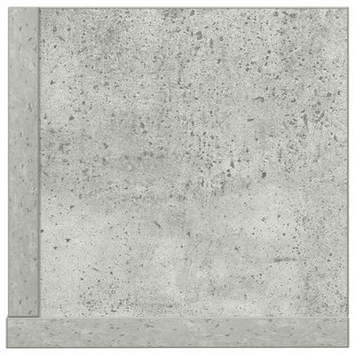 seinähyllyt 2 kpl Betonin harmaa 100x16,5x16,5 cm tekninen puu